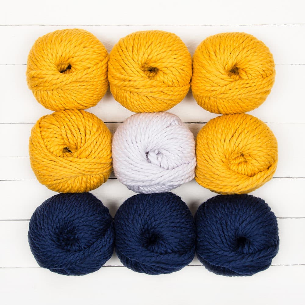 MillaMia Naturally Soft Super Chunky Selma Cable Scarf 9 Ball Knitting Kit