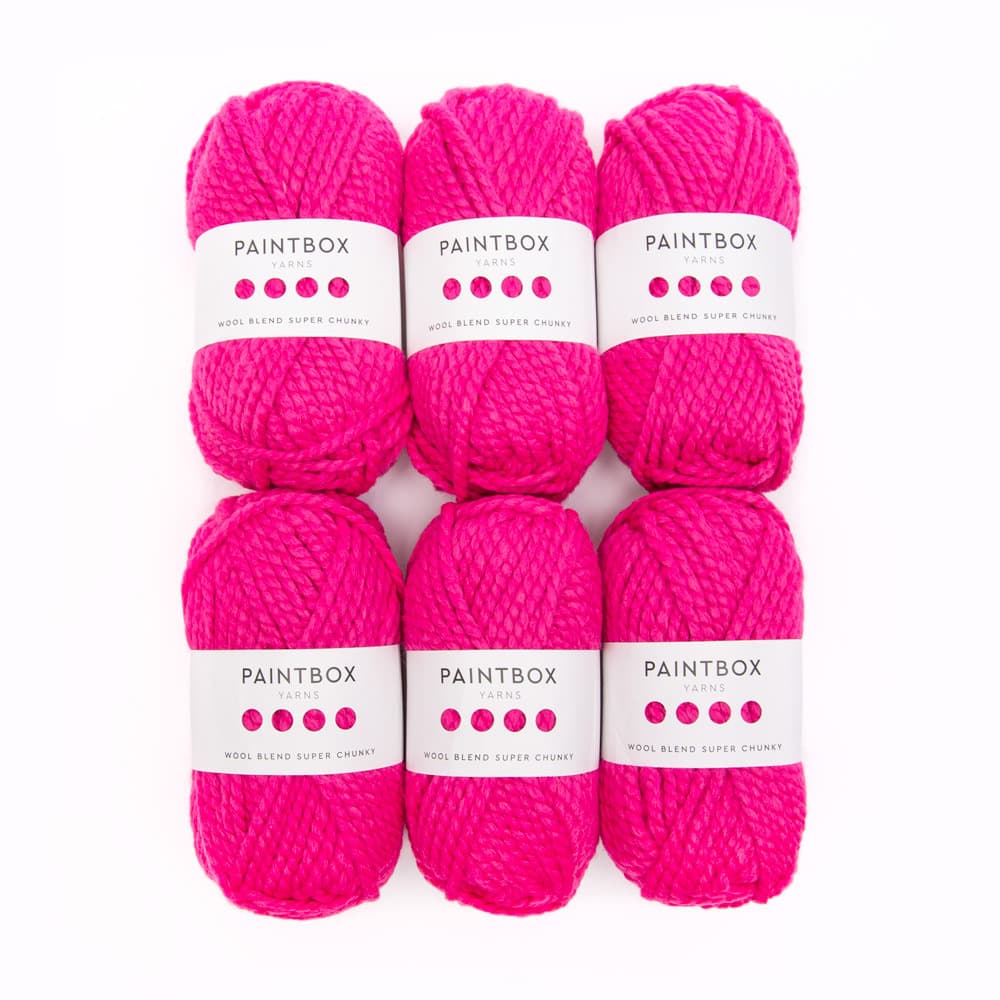 Paintbox Yarns Wool Blend Super Chunky Hat and Scarf 6 Ball Knitting Kit