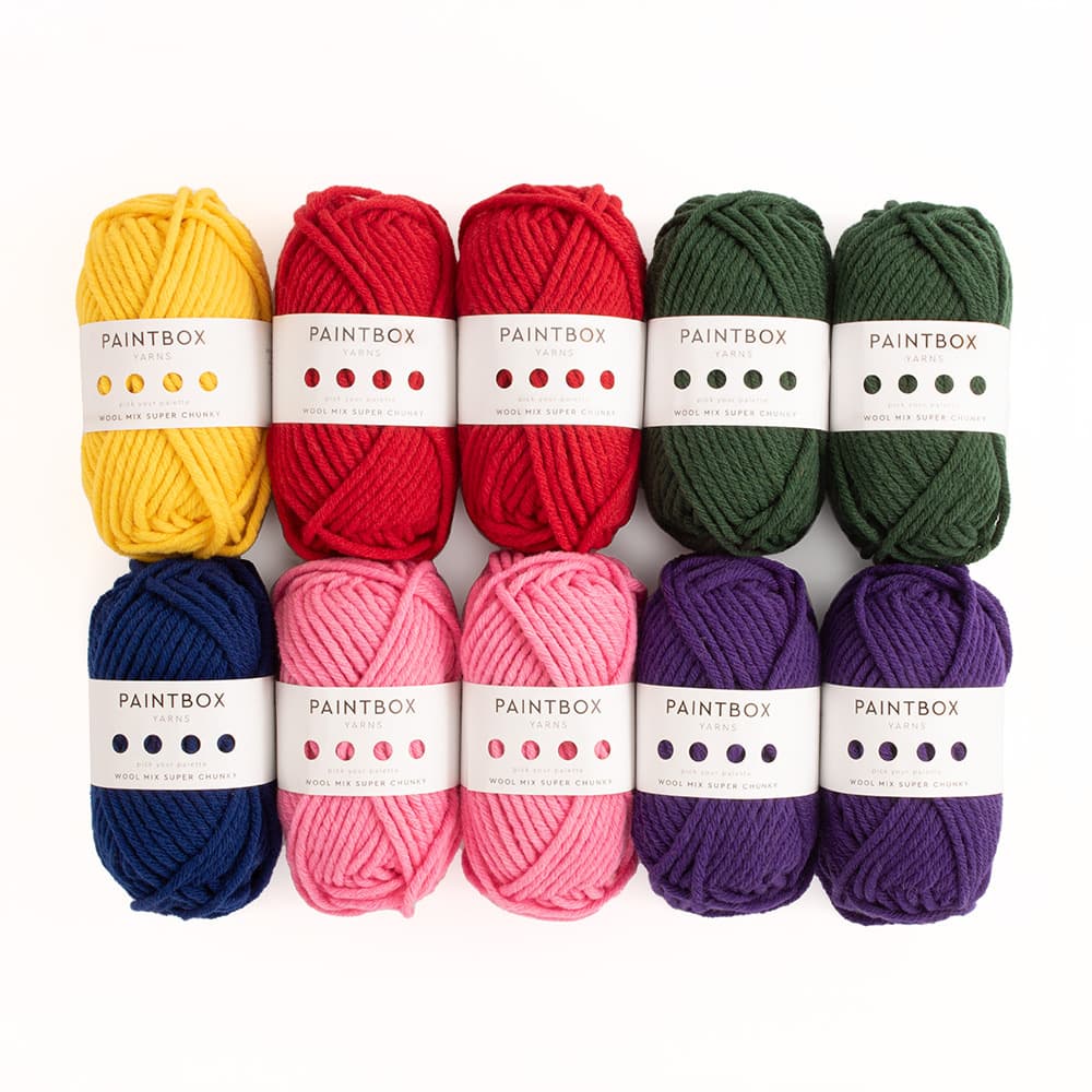Paintbox Yarns Wool Mix Super Chunky Small Children's Comforter 10 Ball Knitting Kit