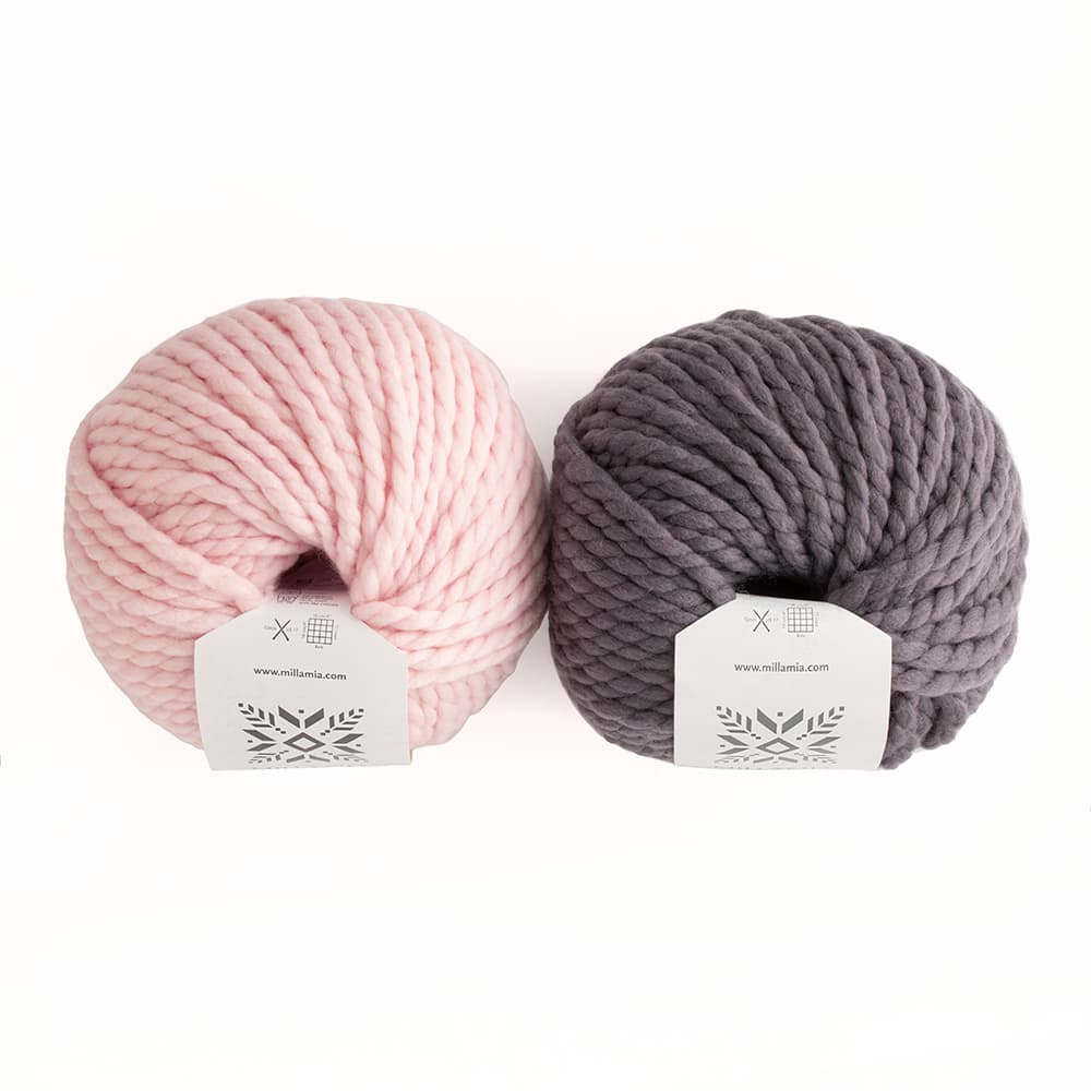 MillaMia Naturally Soft Super Chunky Ellie Stripe Hat 2 Ball Knitting Kit