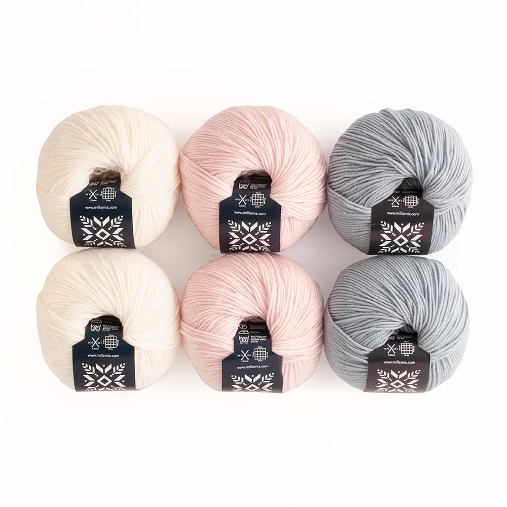 MillaMia Naturally Soft Merino Ku-Ku Crochet Baby Blanket 6 Ball Crochet Kit