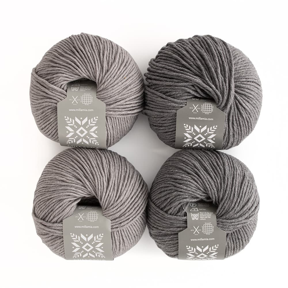 MillaMia Naturally Soft Aran Malin Hat 4 Ball Knitting Kit