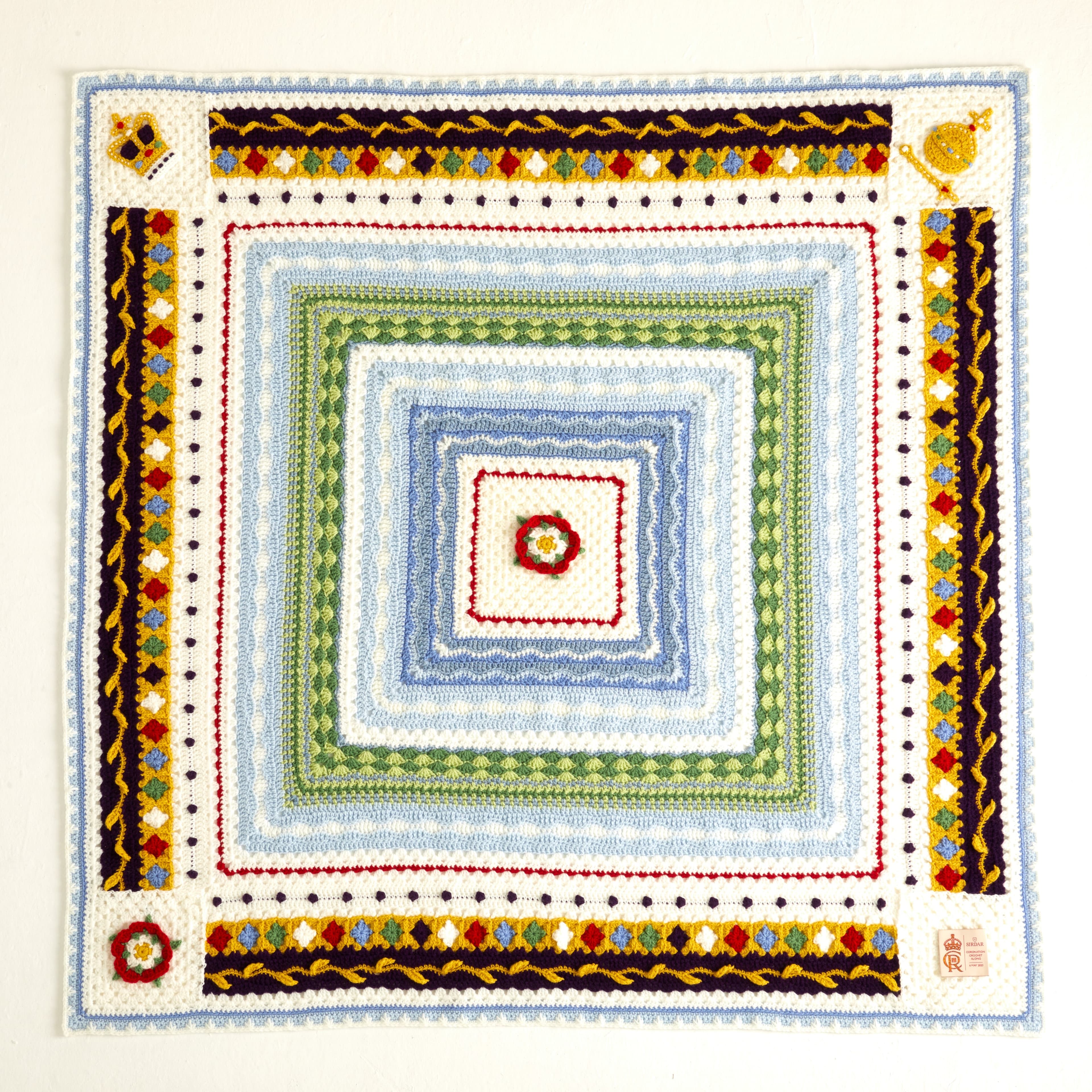 Hayfield Coronation Keepsake Blanket CAL