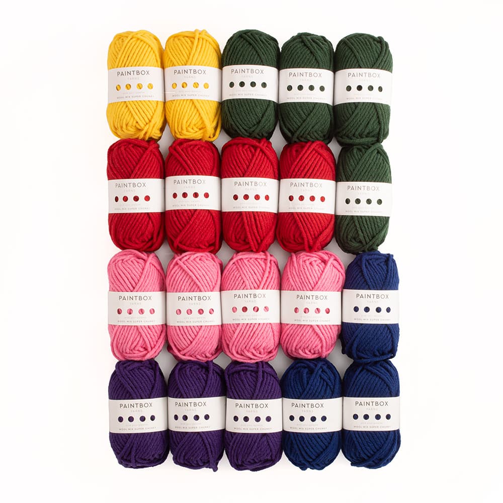 Paintbox Yarns Wool Mix Super Chunky Large Children's Comforter 20 Ball Knitting Kit